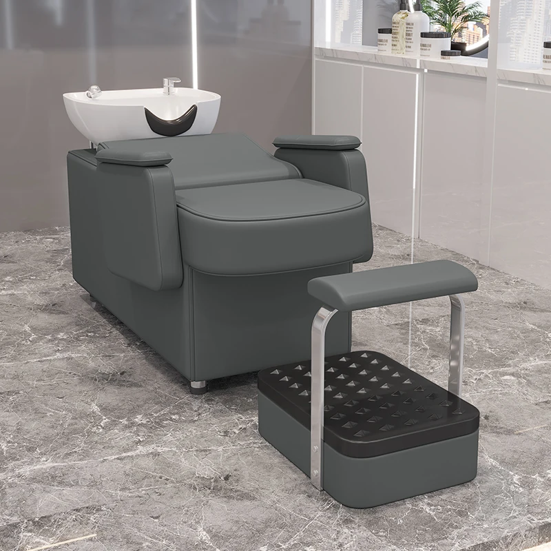 كرسي شامبو أنيق إبداعي من الشمال كراسي شامبو بسيطة ممتازة على طراز Sedia Parrucchiere أثاث صالونات التجميل الاحترافي #4