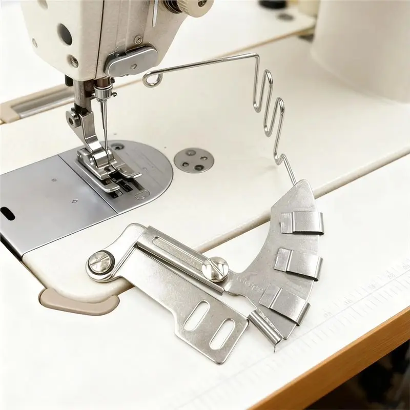 24-Hour Delivery Sewing Machine Foot 4 In 1 Stainless Steel Cording Guide Sewing Machine Embedded Presser Foot For Dressmaking
