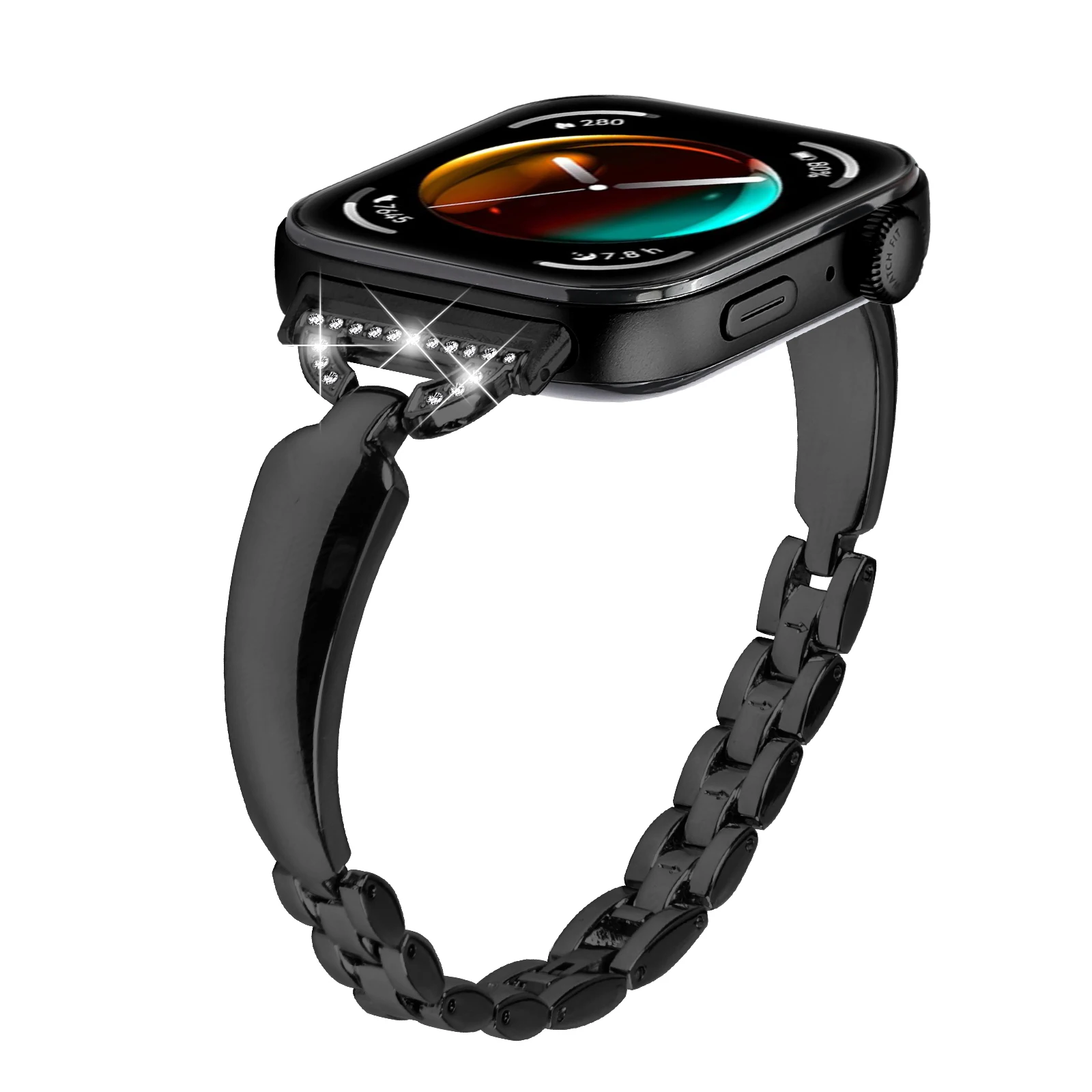 Correia de metal para relógio Huawei, Pulseira diamante, Huawei Watch Fit 3 Smartwatch Acessórios, Pulseira Smartwatch