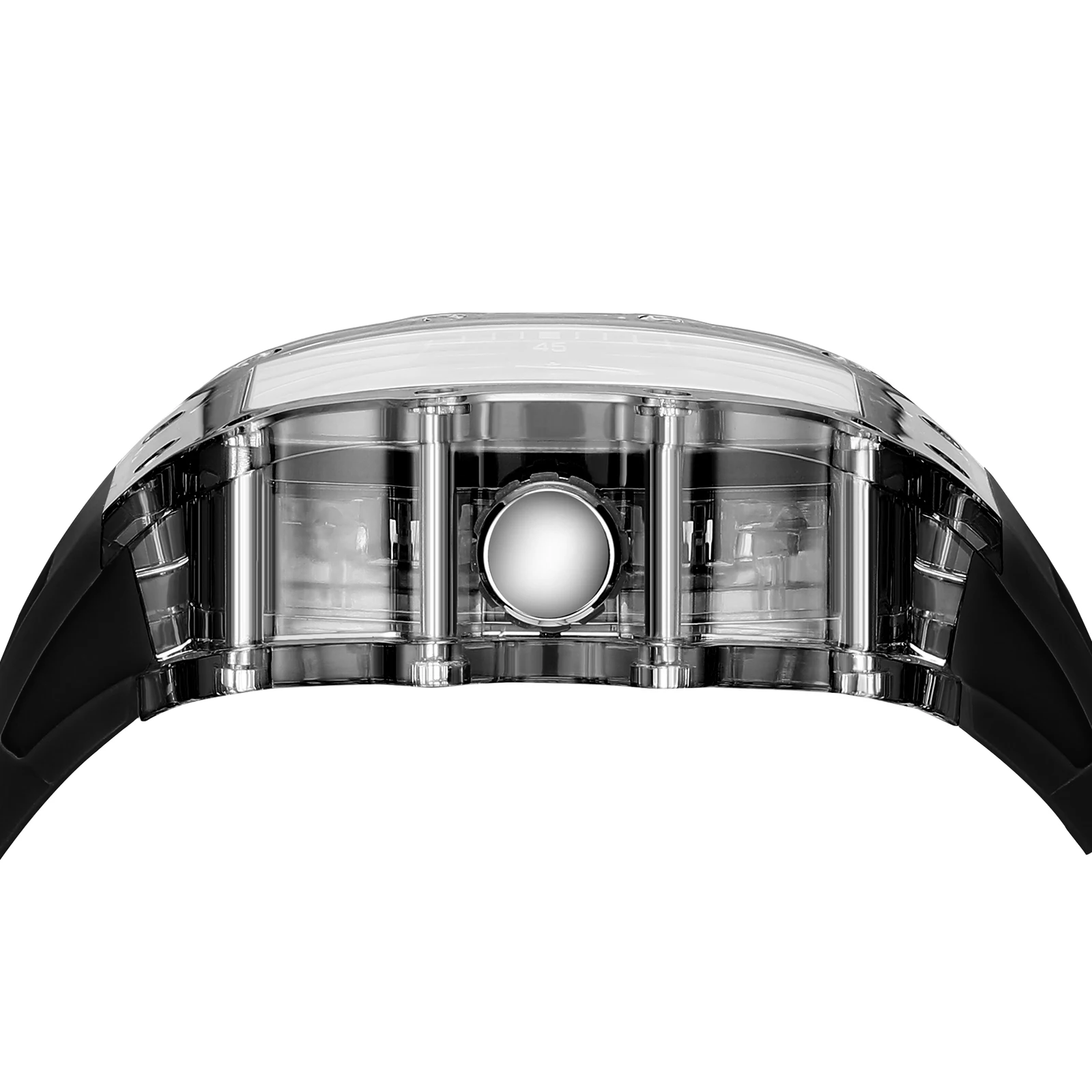 الرجال ريترو الشرير تونيو التناظرية الهيكل العظمي ساعة رياضية التناظرية موضة ساعة معصم الهيكل العظمي تونيو الساعات للرجال Reloj Hombre