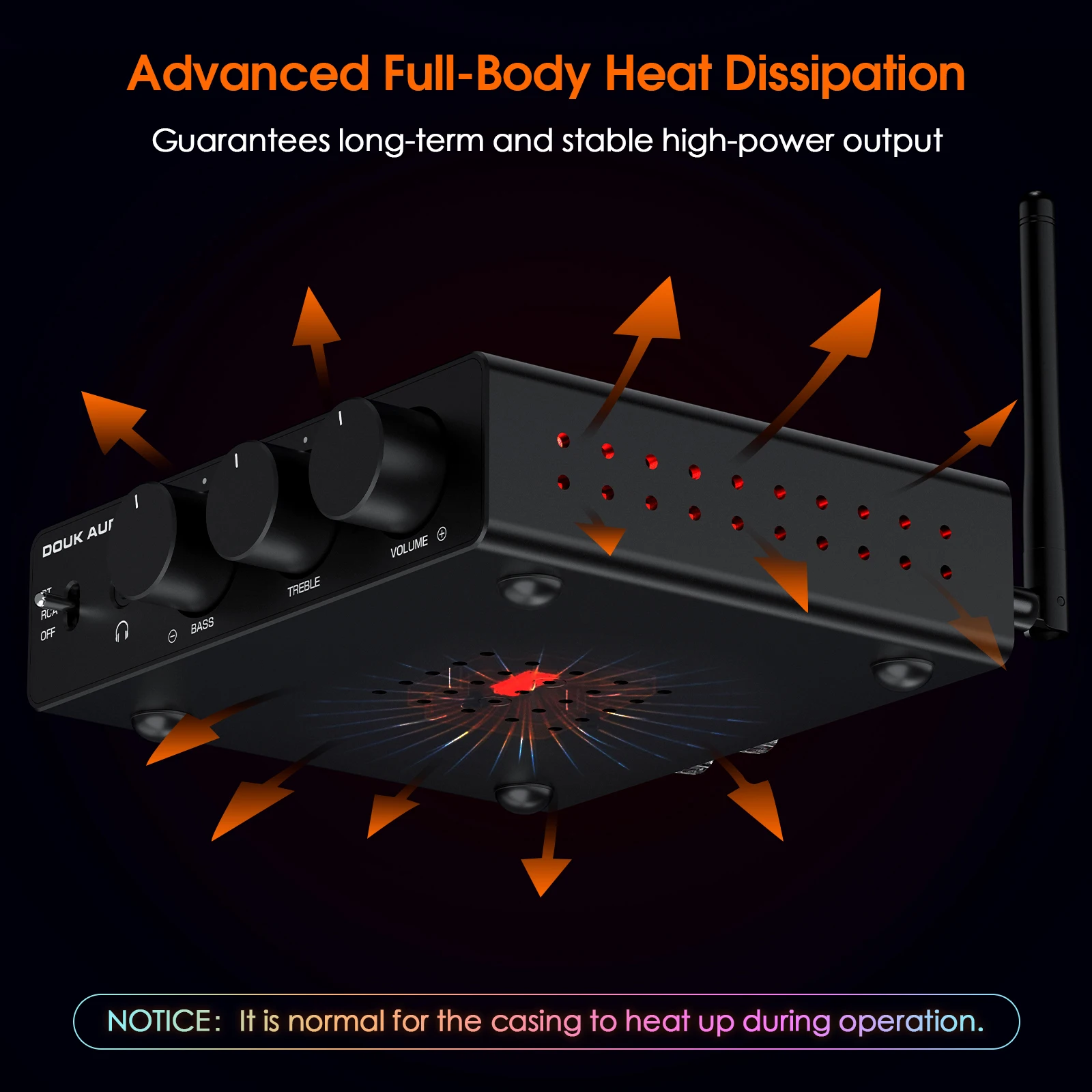 Nobsound A5 PRO TPA3255 Receptor Bluetooth Amplificador Digital HiFi Clase D Amp Amplificador de Audio Estéreo