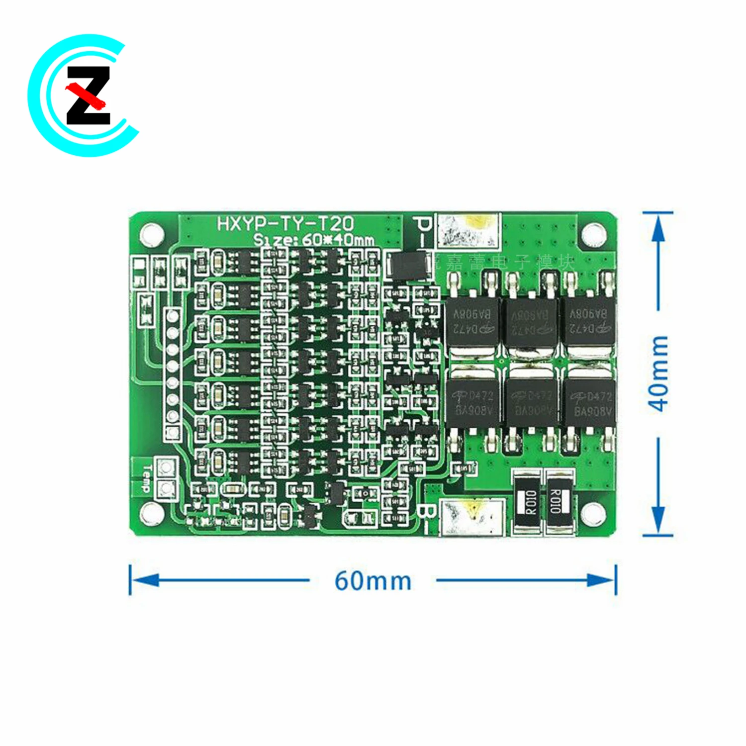 HXYP-TY-T20 7 Series 25.9V 29.4V 18650 lithium battery protection board with balanced charge and discharge 15A current limiting