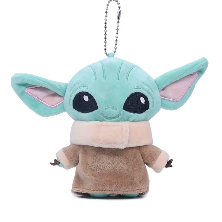 13cm Disney Baby Yoda Toy Master Aliens Anime Cartoon Baby Dolls Fill Toy Kawaii Gift Decorations Key Chain