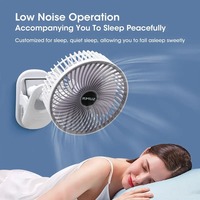 Mini Clip Fan Multifunctional Desktop Fan With Clip Rechargeable Portable Wall-Mounted Fan Mini Foldable Fan 3 Speed Adjustment