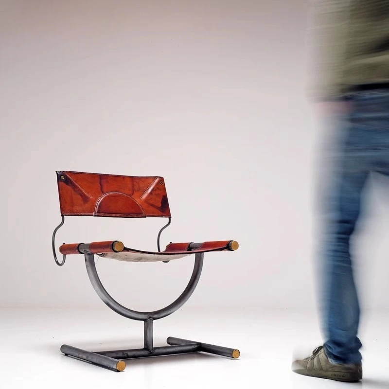 

Single leisure chair light luxury backrest reception chair
