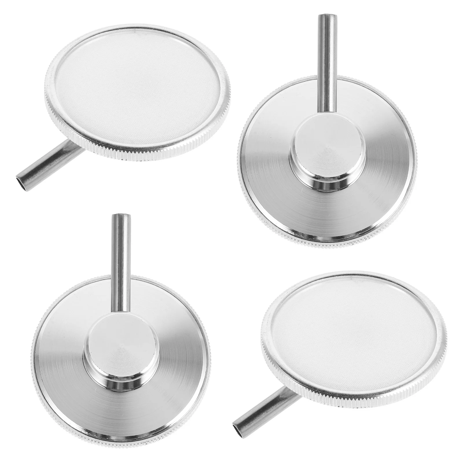 4 Pcs Replace Stethoscope Children's Head Baby Toy Accessories 550X450X150CM Stainless Steel Chestpiece for Toddlers