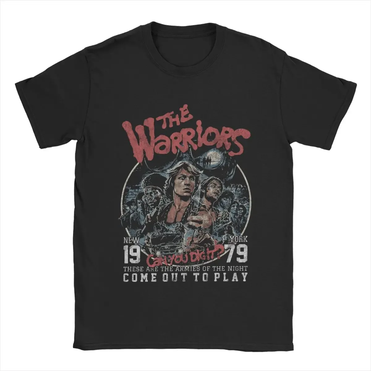 O Neck Tees Short Sleeve Tops New Arrival The Warriors Walter Hill T Shirt Men's Cotton Novelty T-Shirts graphic t shirts