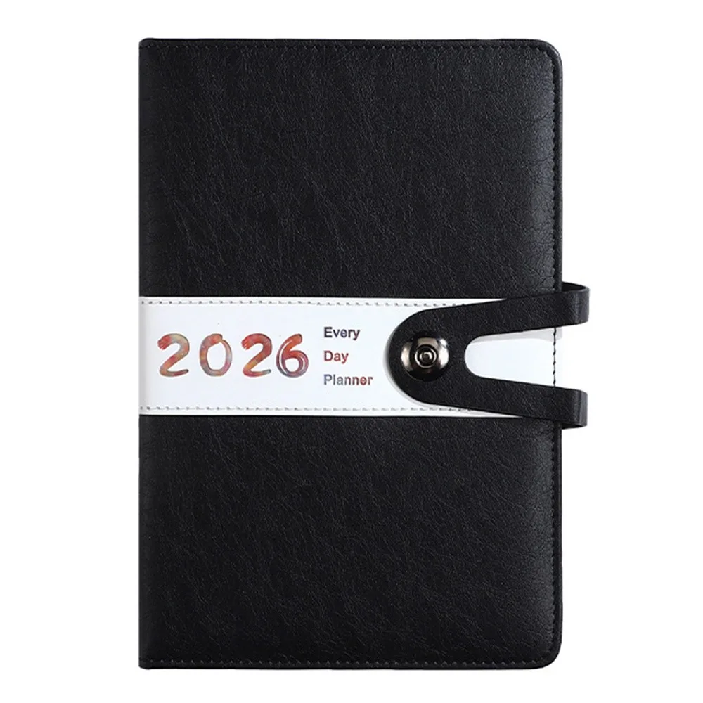 الإنجليزية 2026 جدول مخطط المفكرة 12 شهرا كفاءة A5 جدول أعمال التخطيط دفتر بسيط مقاومة للاهتراء