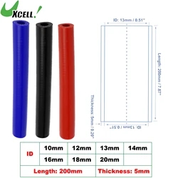 UXCELL 10mm 12mm 13mm 14mm 16mm 18mm 20mm ID 200mm Length Reinforced High Temp Straight Coupler Silicone Reducer Hose