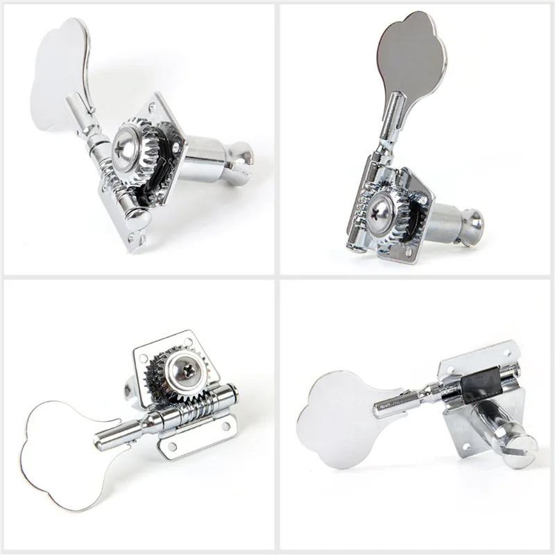 

ATSQ-16Pcs Guitar Tuning Pegs Electric Bass Tuner Peg Guitar Open Gear Tuning Pegs Machine Heads Silver