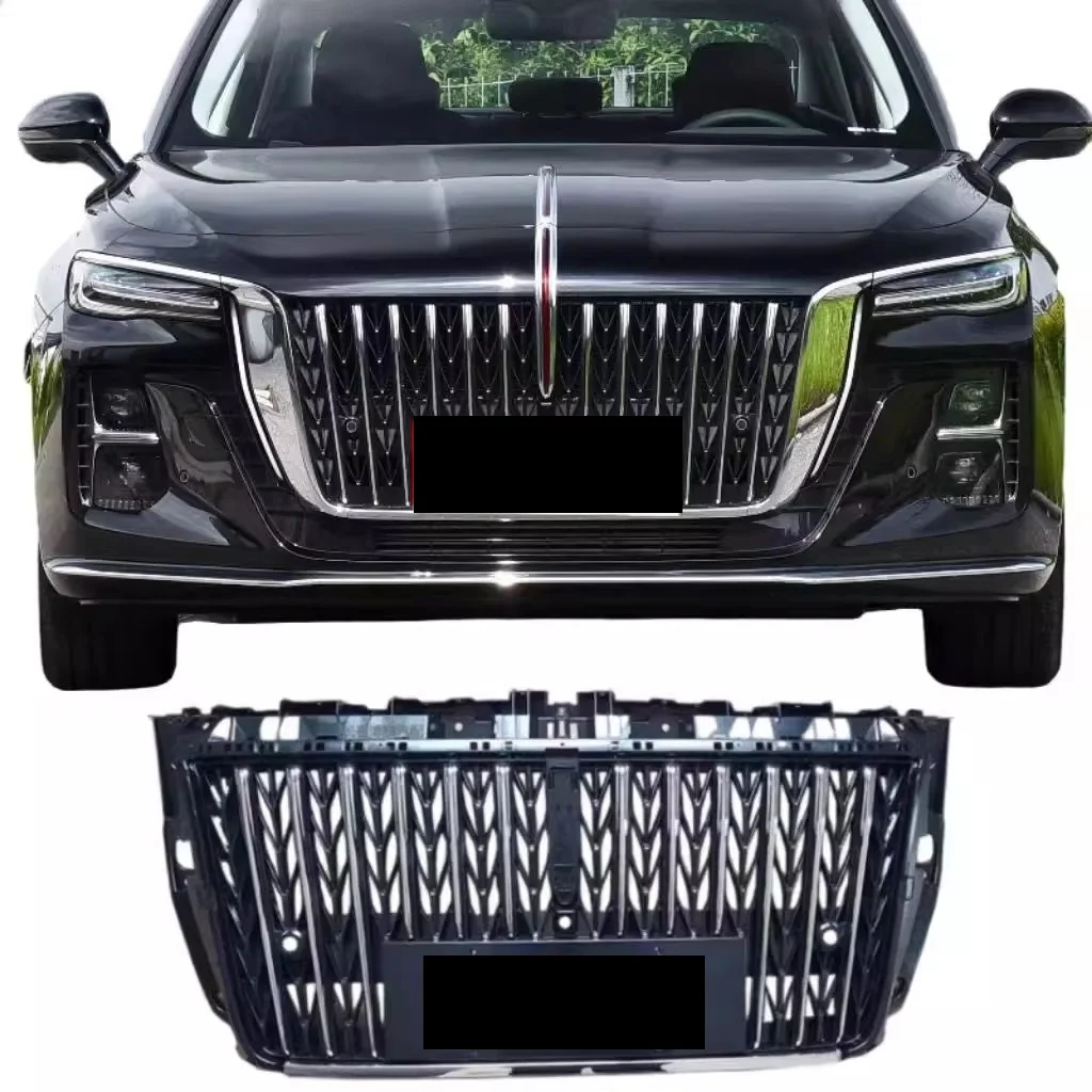

Автомобильная решетка для Hongqi H5 2023-2024, передний бампер, решетка радиатора, маска в сборе, автомобильные аксессуары