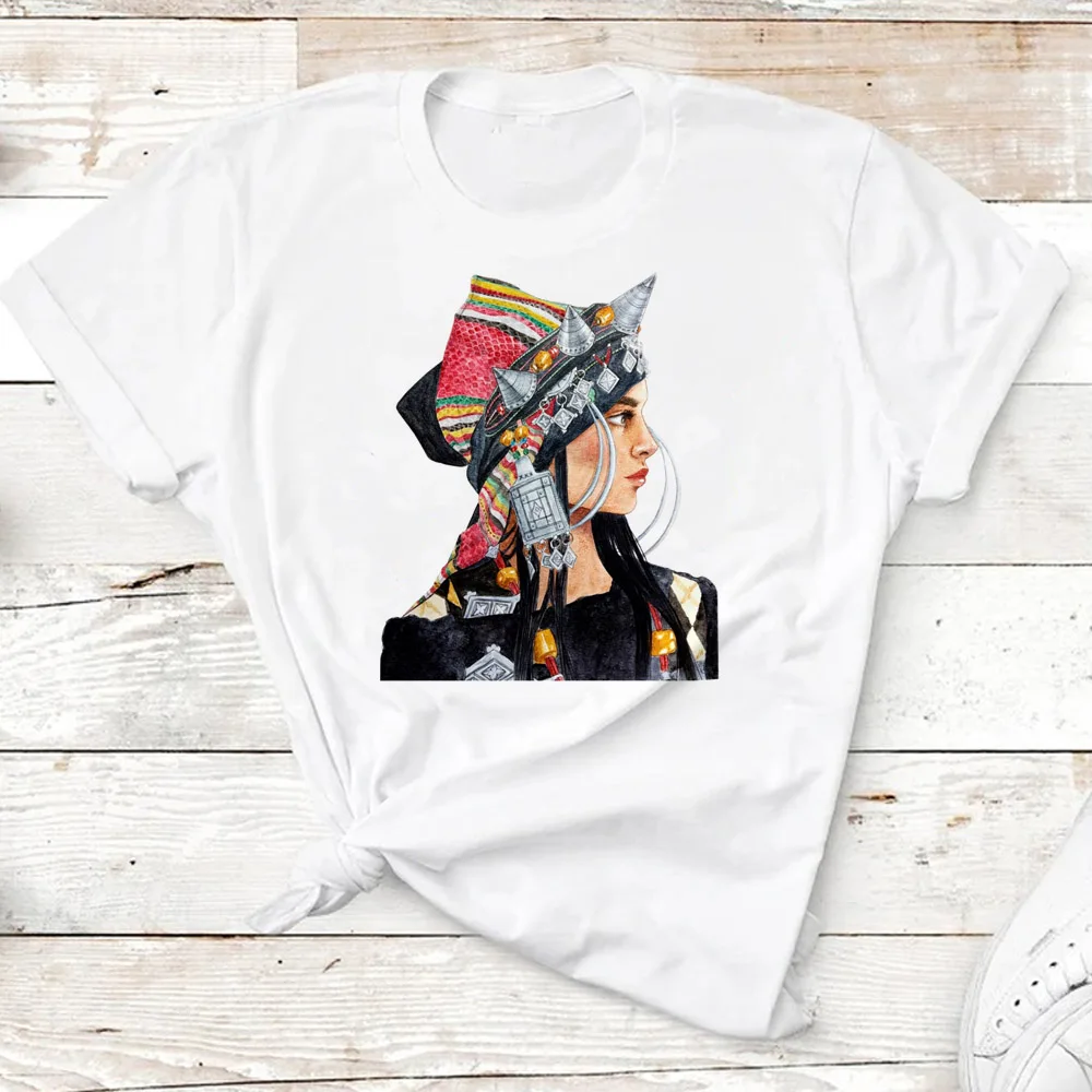 Amazigh t-shirts women comic Japanese anime Tee girl graphic clothing