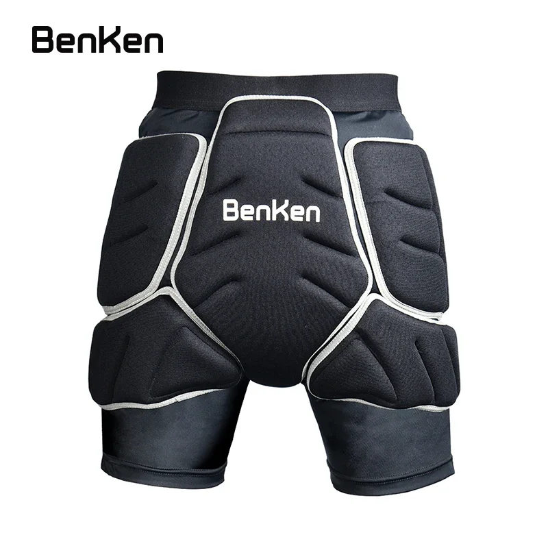 Benken EVA Protective Padded Shorts SBR 3D Hip Padded Drop-resistance Underpants Protective Gear for Snowboard Skate Cycling