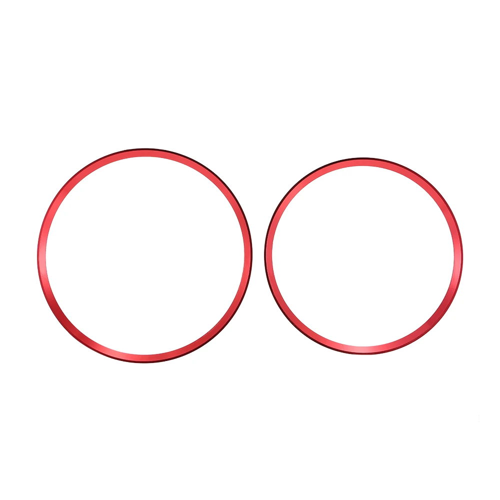 แหวนลูกบิดควบคุมมัลติมีเดียคอนโซลกลางแหวนอลูมิเนียมสีแดงสำหรับ-1 2 3 4 5 6 7ซีรีส์ X3 X4 X6 X5