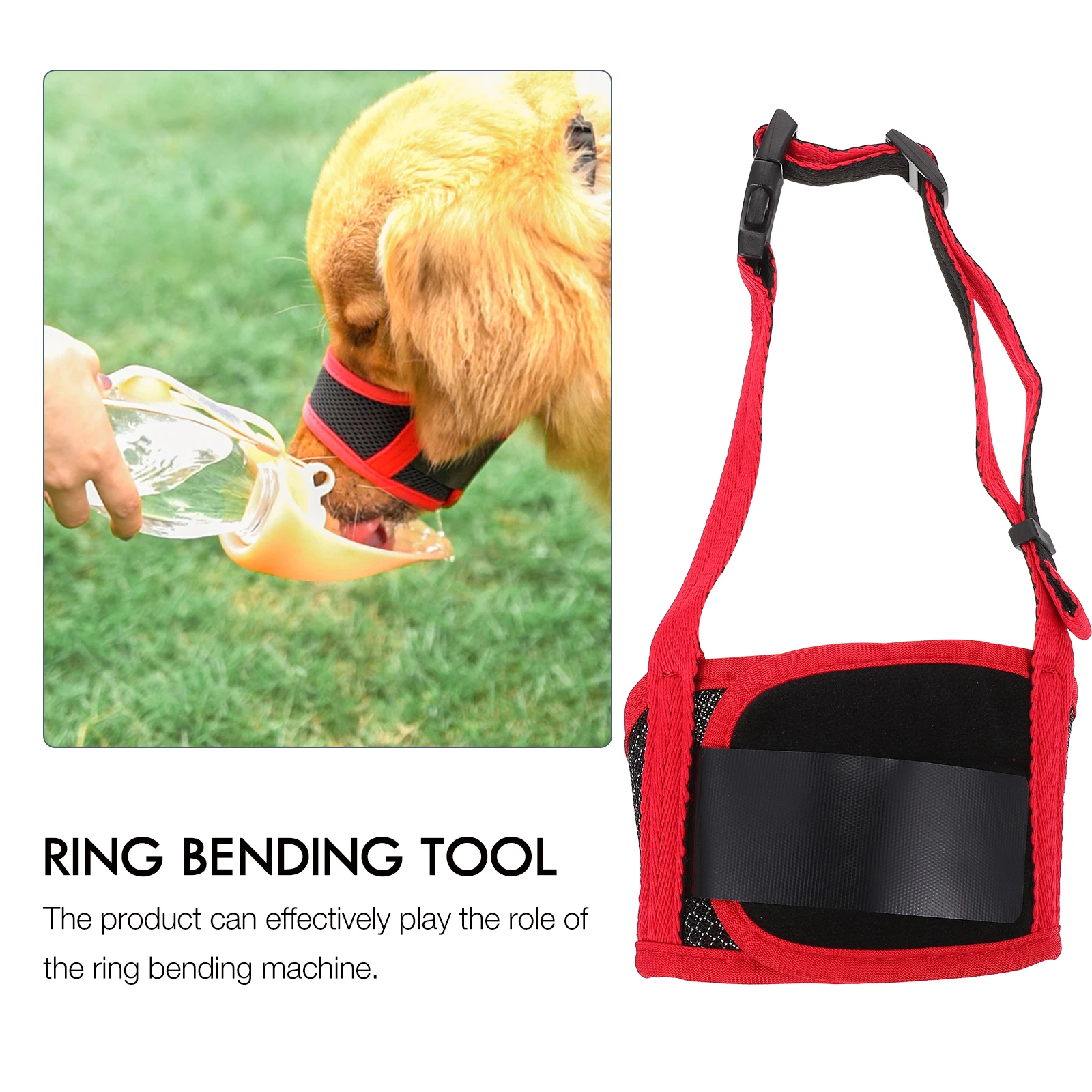 

Anti bite Adjustable Nylon Muzzle Dog Mouth Cover Strap Mouth Cover Lightweight Safe Durable Dog Gear Pet Supplies