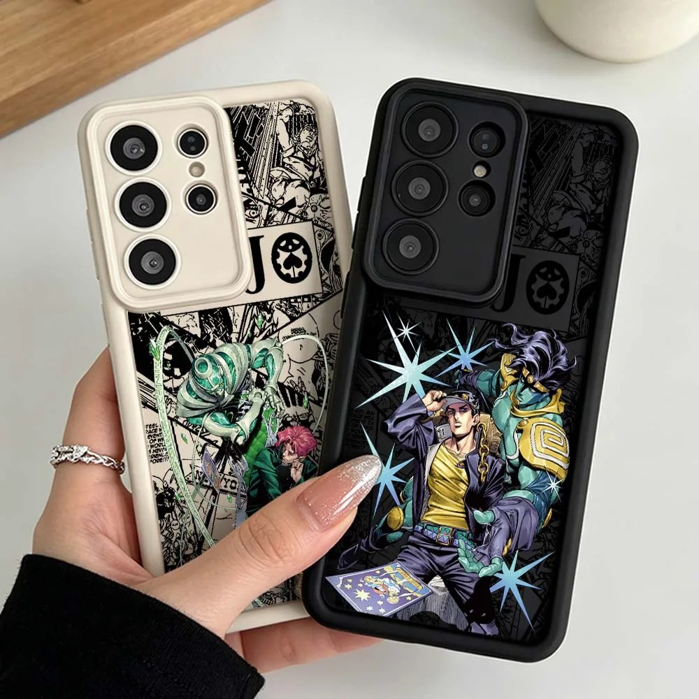 JOJO Cute Phone Case For Samsung Galaxy S26 S25 S24 S23 S22 S21 S20 Ultra Plus FE Eye Ladder Silicone Cover