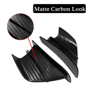 Yan Kanatçıkların aerodinamik kanat deflektör spoyleri vardır, fairing fit için Kawasaki Ninja 650, 400, 300, 250, H2R, ZX14R, ZX10R, ZX6R, Z, a, H2, 1000, SX, 8 en çok satan, kaporta kawasaki zx10r-no. 1