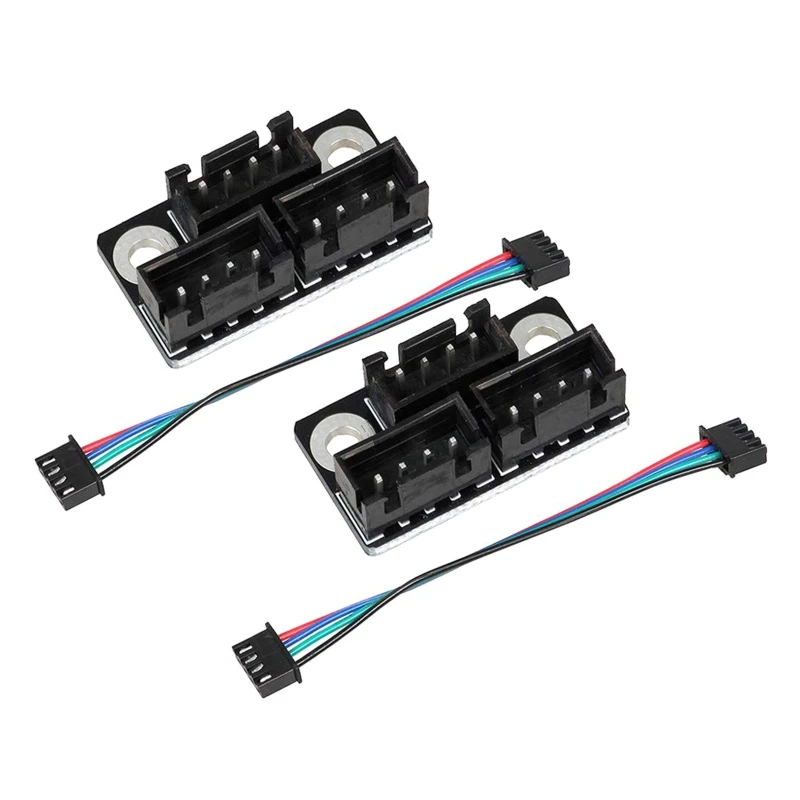 DX11 4 Pieces 3D Printer Parts Stepper Motor with Cable for Double Dual Motors 3D Printer Board Expanding Parts