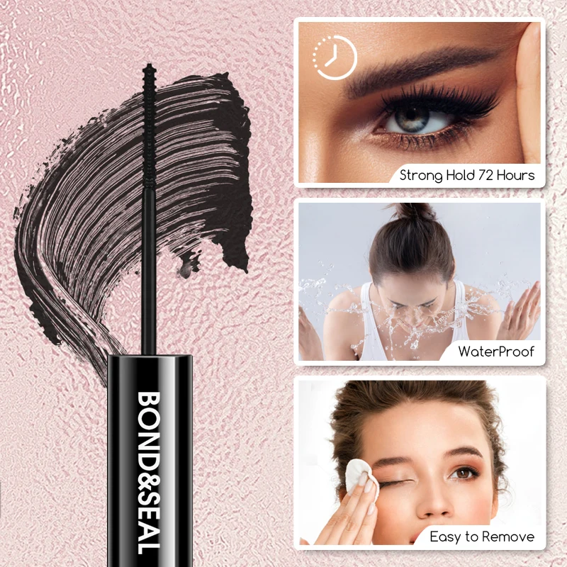 Bond and Seal Wimpern kleber DIY Cluster Wimpern kleber langlebige Mascara klare Beschichtung Regenmantel starker Halt wasserdicht