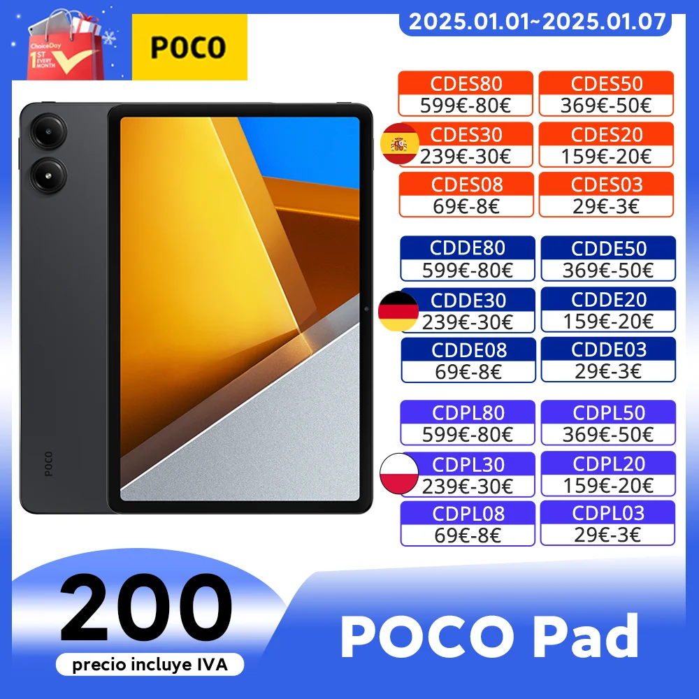 World Premiere Global Version POCO Pad Tablet 12.1