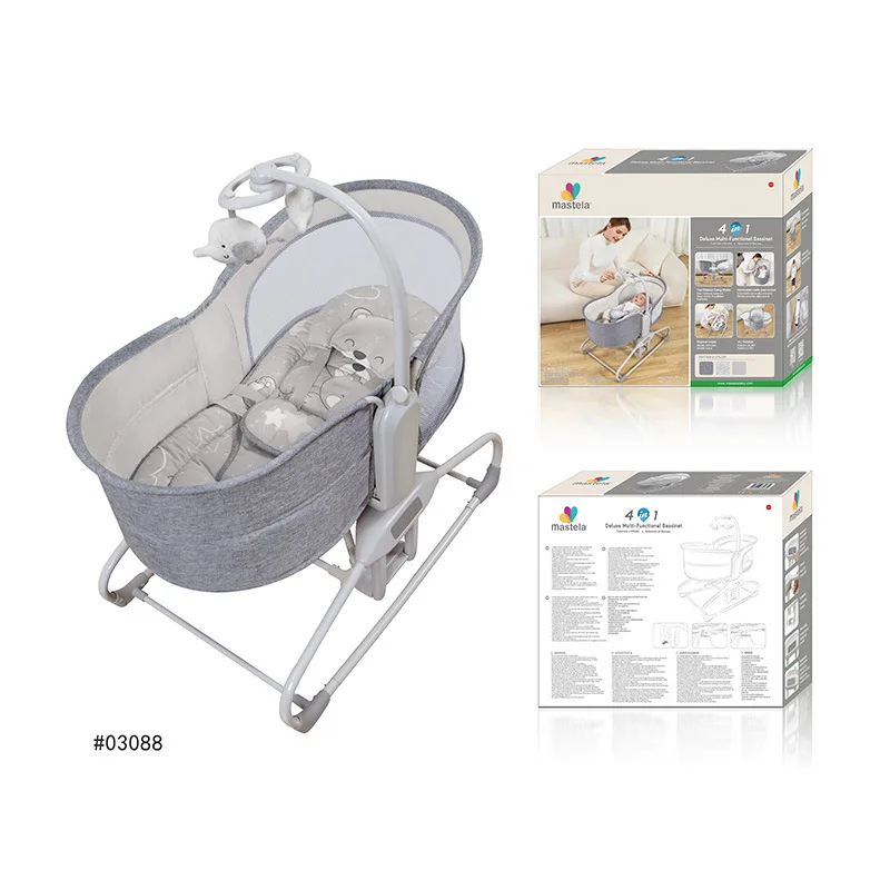 Baby Rocking Chair Electric Baby Comfort Rocking Bed Multifunctional Newborn Treasure Bed Baby Swing Electric Newborn Cradle