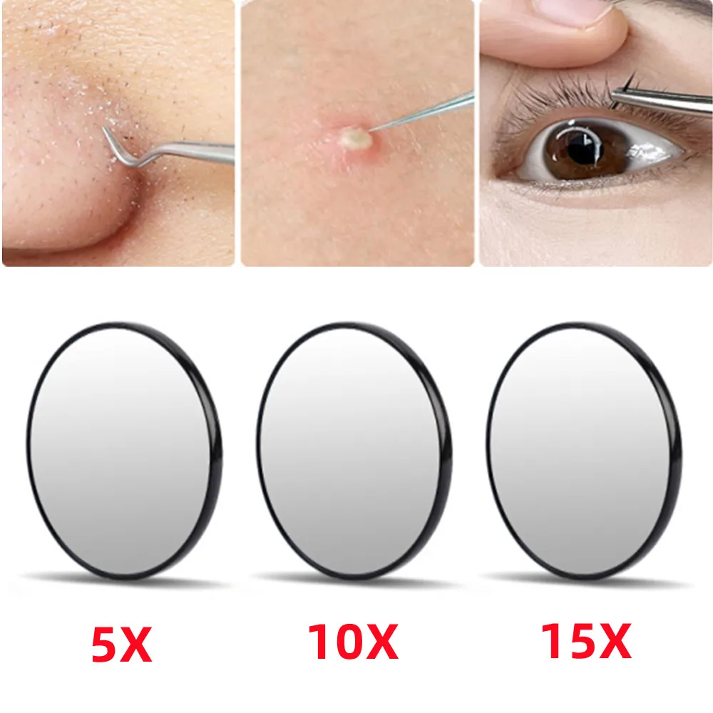 Makeup Mirror 5/10/15X Magnifying Mirror With Two Suction Cups Cosmetics Tools Round Mirror Magnification