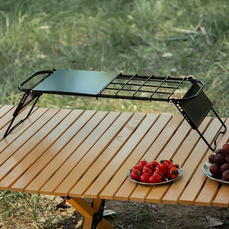 Portable Camping Grid Table Outdoor Table  Folding  Desk for Outdoor Picnic Fishing BBQ Hiking