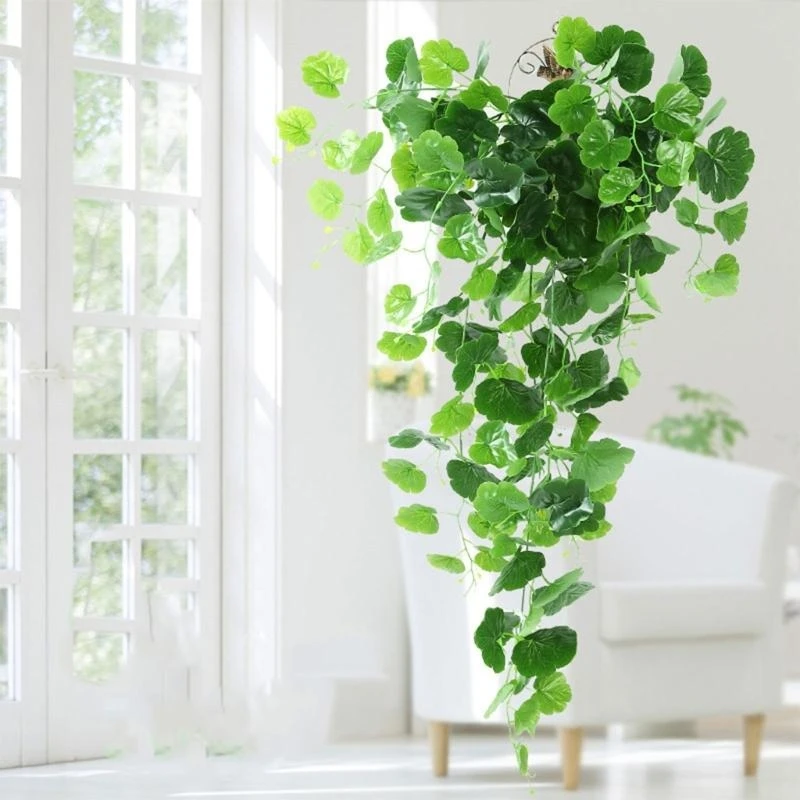 

Artificial Plant Wall Ornament Wall-Mounted ArtificialPlant Display LeafyVine 15UB