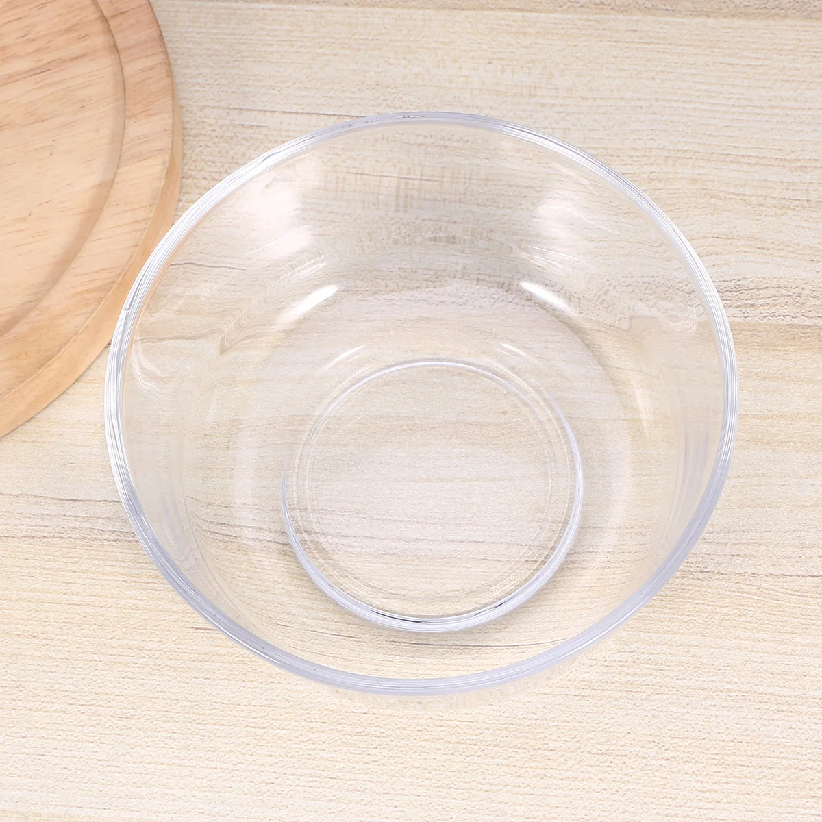 

Glass Bowl Salad Vegetable Noodles Dessert Resistant Wide Rim Serving Bowls Fruit Elegant Everyday Use