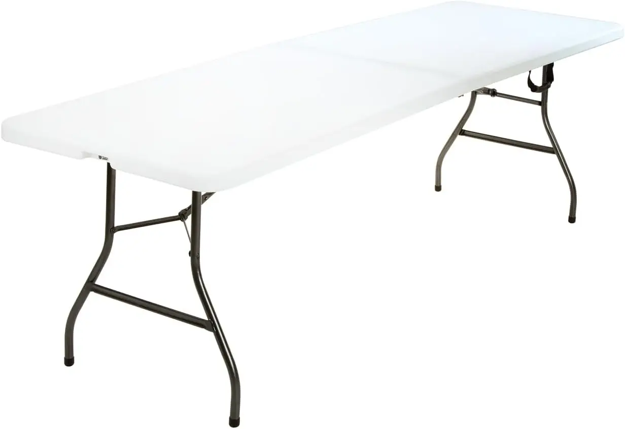 

Fold-in-Half Banquet Table w/Handle, 8ft, White