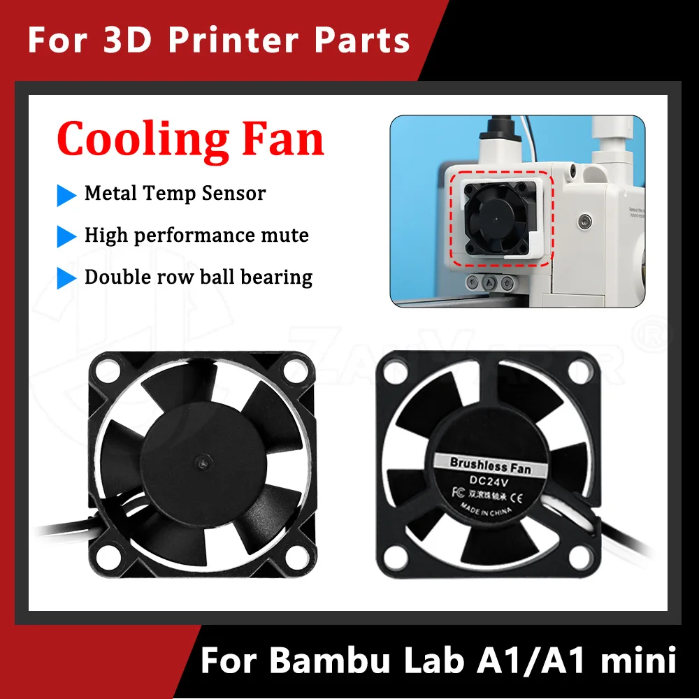 

Новое обновление для bambu lab A1/A1 mini, экструзионный комплект охлаждающего вентилятора, автоматический запуск-стоп, двойной шарикоподшипник, бесшумный вентилятор, детали 3D-принтера