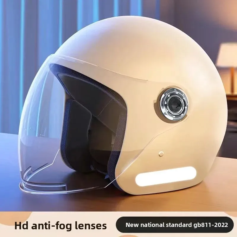 Four-season Universal E-bike Motorcycle Helmet  Anti-fog Drop-resistant Warm motorcycle helmet casco moto motorcycle accessories