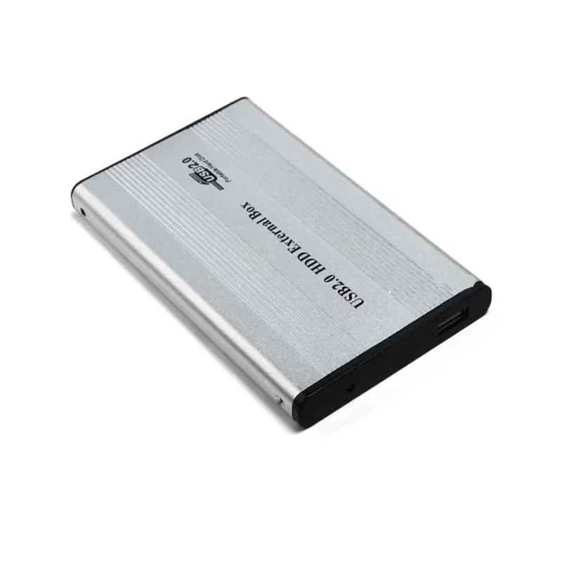 2.5インチUSB2.0ハードドライブエンクロージャ、LEDライト付き外付けモバイルハードドライブケースIDE HDD、デスクトップコンピュータに最適