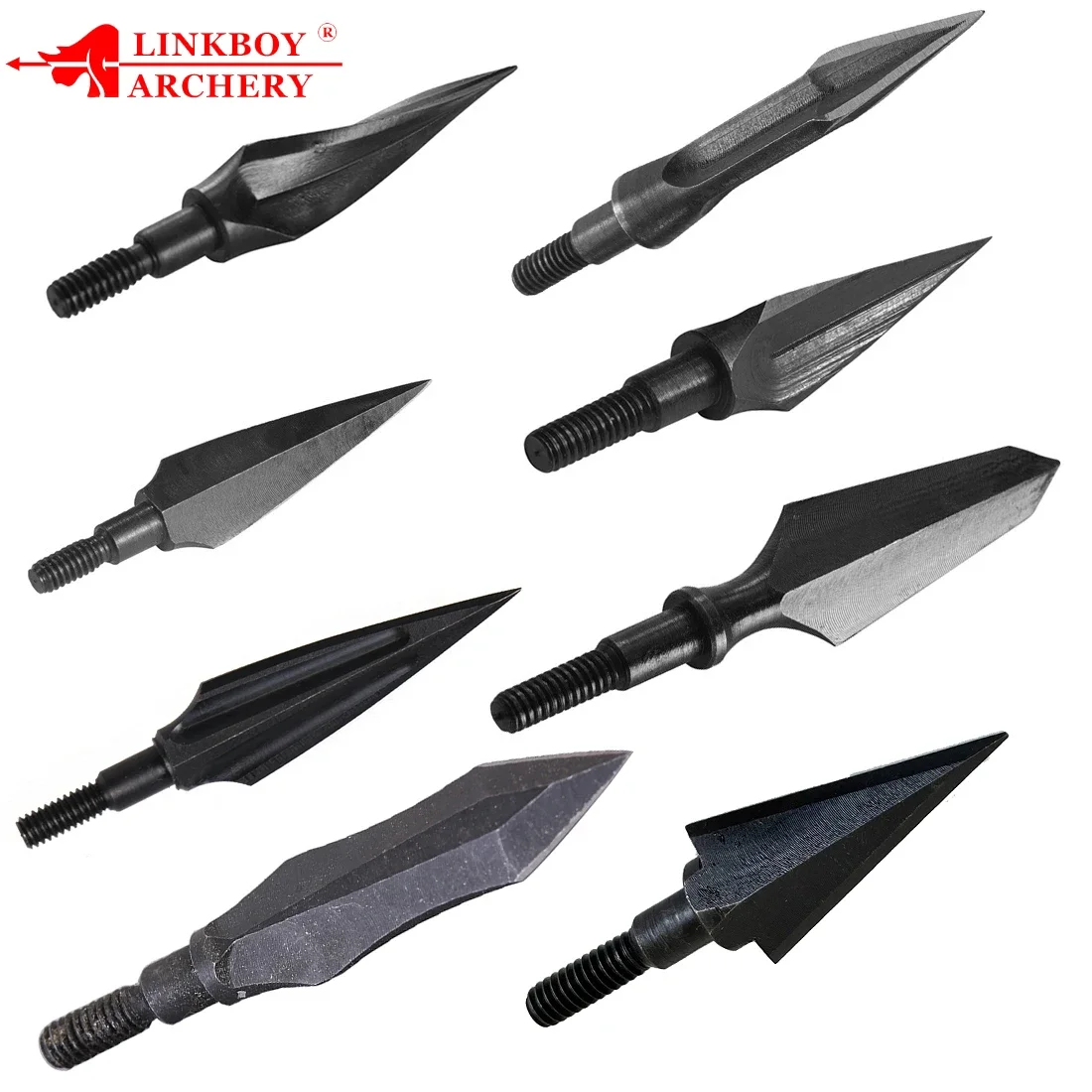 Traditional Archery Arrow Heads Broadheads, Target Practice, Hunting Arrowheads, 100, 125, 150, 160, 170Grains, 6Pcs