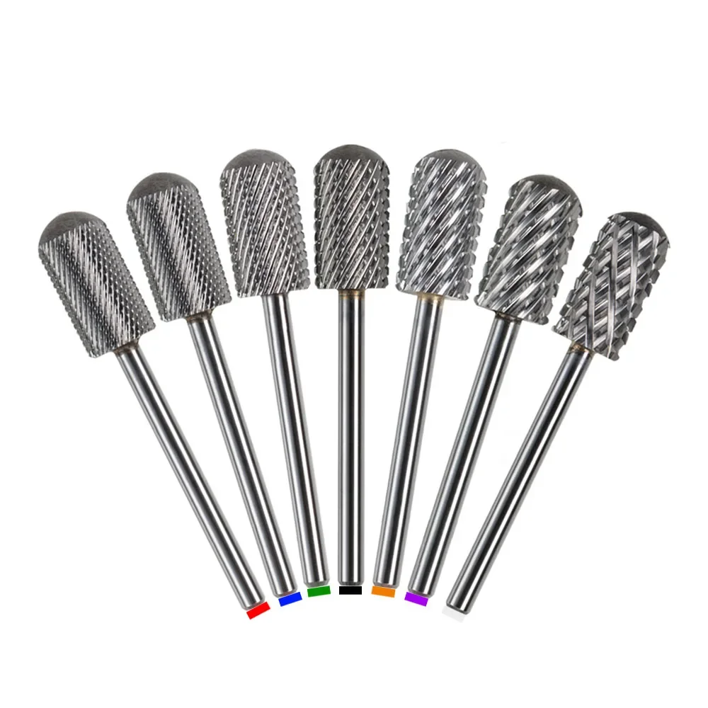 HYTOOS Nagelbohrer 6,6mm Großer Zylinder mit Glatter Oberfläche, Hartmetall-Bit für Sichere Gel- und Acrylentfernung, Professionelles Maniküre-Zubehör – Detail 1