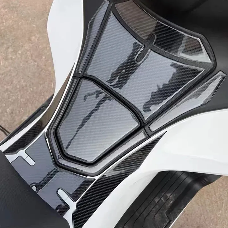 

Motorcycle Carbon Fiber Medium Non-Slip Fuel Tank Pad Protective Stickers for HONDA PCX160 PCX 160 2021 2022 2023