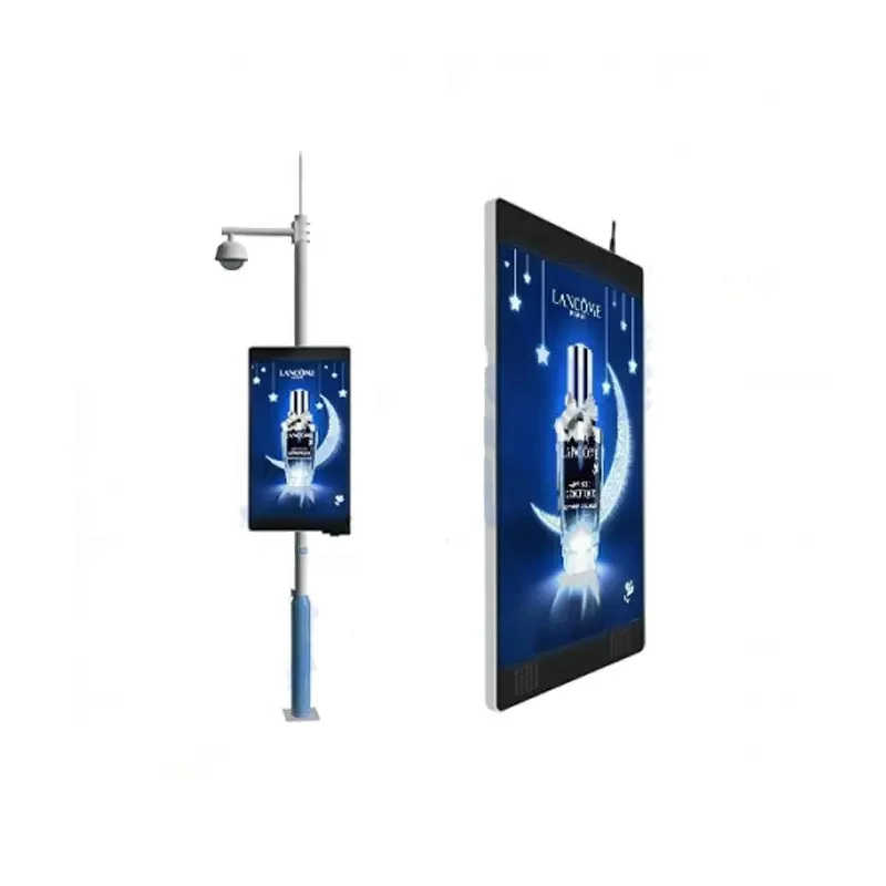 4G Remote Control Waterproof Single and Double Side Led Display Screen Outdoor Street Pole Advertising Led Screen