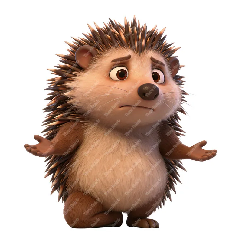 Three Ratels CD253 Funny Hedgehog Wall Stickers for Home Decoration Computer decals Car Stickers Waterproof
