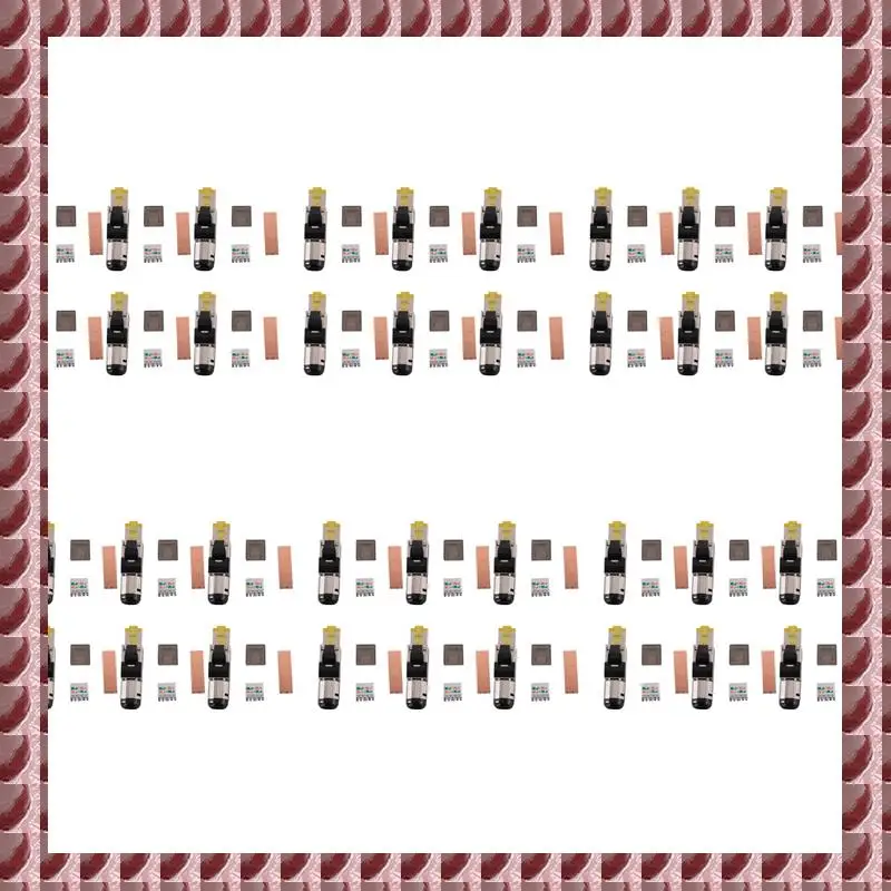 A95G 36-Pack Tool Free Shielded RJ45 Cat 8, Cat8 Field Termination Plug, Cat8 Connector, Cat8 Plug