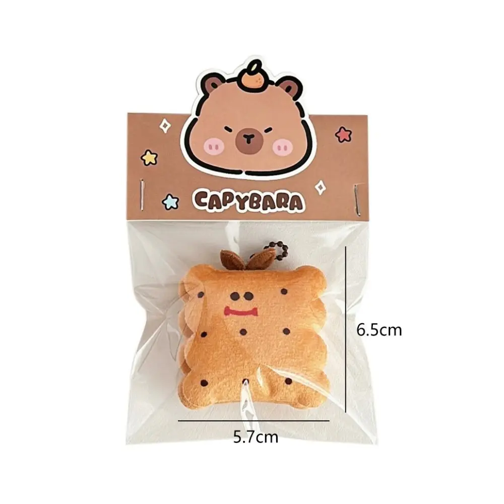 Porte-clés en peluche en forme de nourriture, pendentif au beurre, animaux en peluche de dessin animé, Kawaii créatif, Capybala