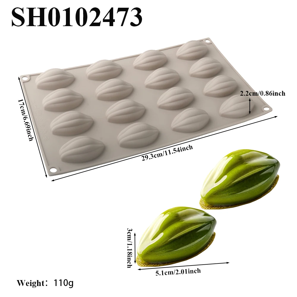 Moule à gâteau en Silicone, fleur de cerisier, chrysanthème, tasse à Pudding, Design Olive, Mousse, ustensiles de cuisine, moule à chocolat