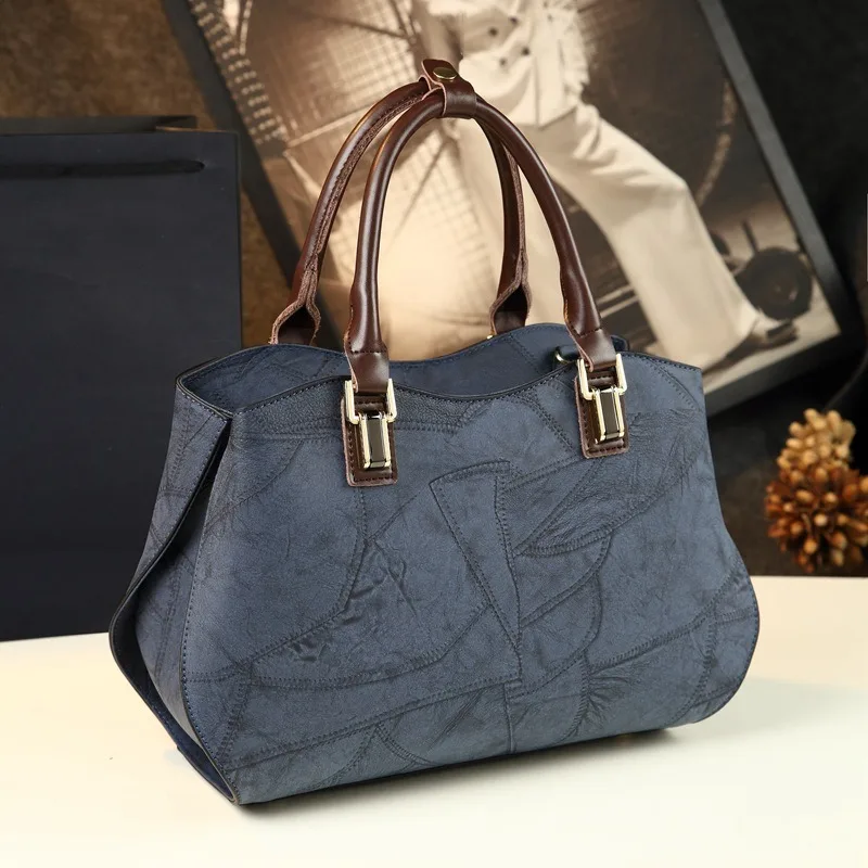 

Новая модная винтажная сумка-мессенджер 2026 года для женщин среднего возраста, простая и вместительная женская сумка из мягкой кожи