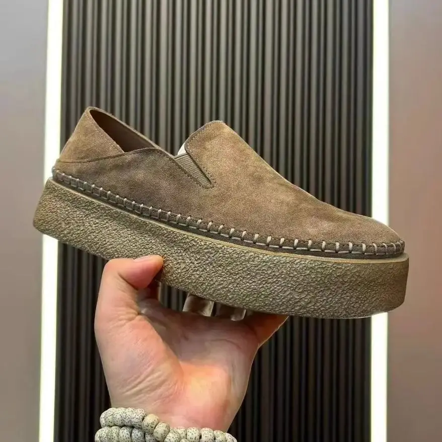 

Дышащие мужские лоферы Thi Bot из мягкой кожи ручной работы в стиле ретро, повседневные удобные всесезонные туфли на плоском каблуке