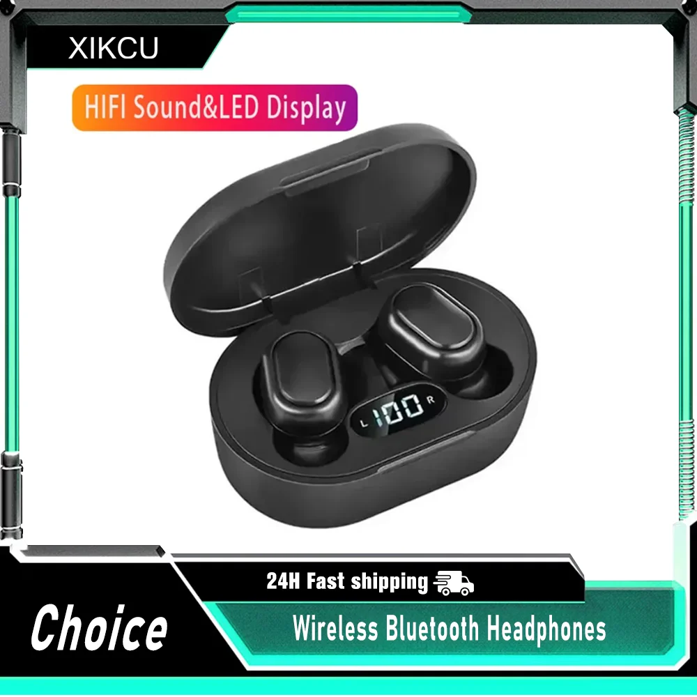 TWS A6S Updated Bluetooth 5.0 Wireless Earphones Stereo Headphone In-Ear Game with Mic Noise Cancelling Earbuds for Xiaomi Redmi