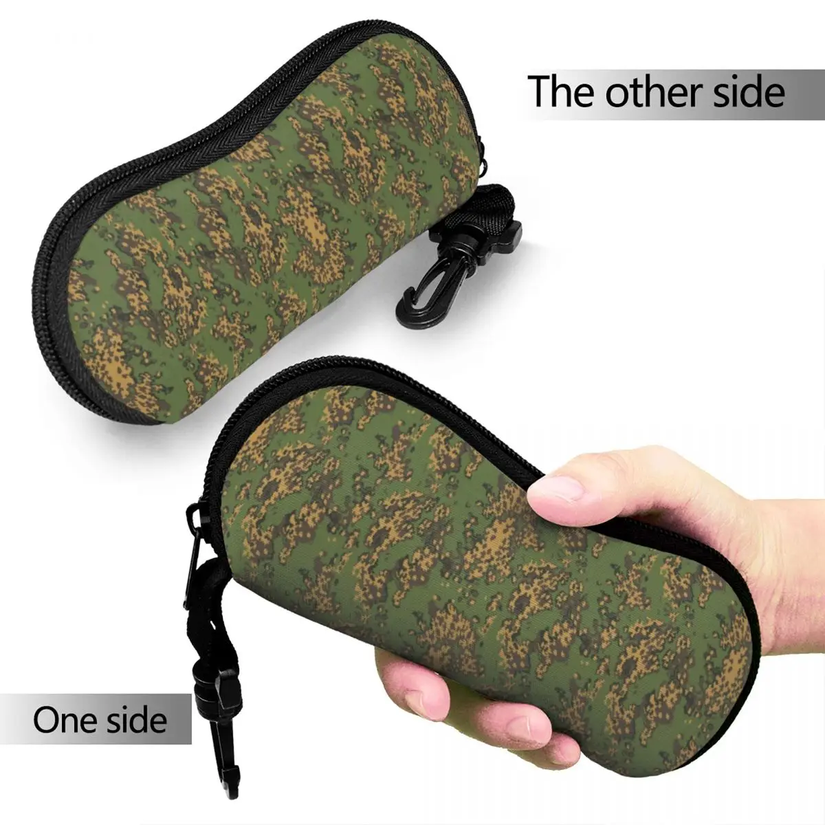 Russian Woodland Camouflage Glasses Case Unisex Printing Army Military Camo Glasses Storage Box Charming Eyeglasses Box