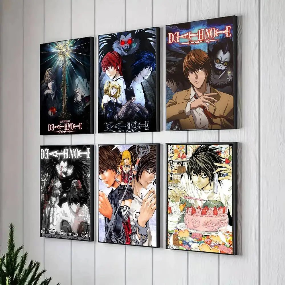 DEATH NOTE Poster Art Sticky Wall Waterproof Home Living Room Bedroom Bar Aesthetic Decoration