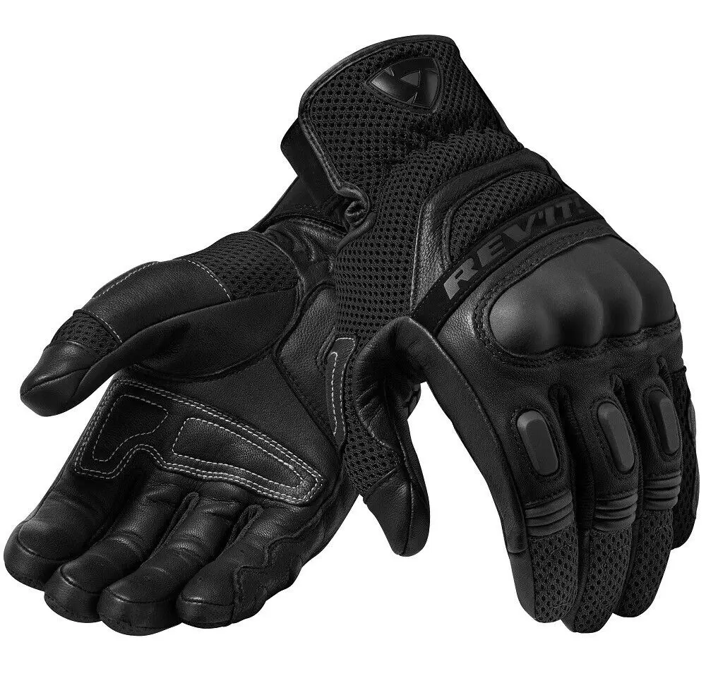 NEW Mens Revit Dirt 3 Leather Gloves Black Motorbike Gants Moto Off Road Racing Gloves Men&Women Size S-XXL