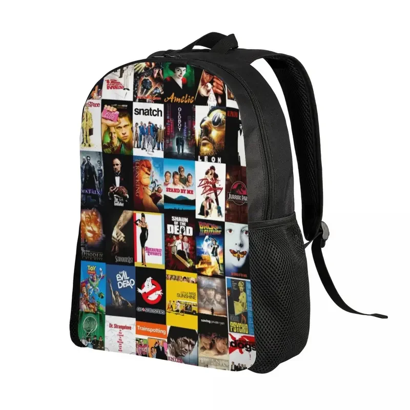 Classic Film Movie Pattern Travel Backpack Men Women School Laptop Bookbag Cinema Theater Gift College Student Daypack Bags