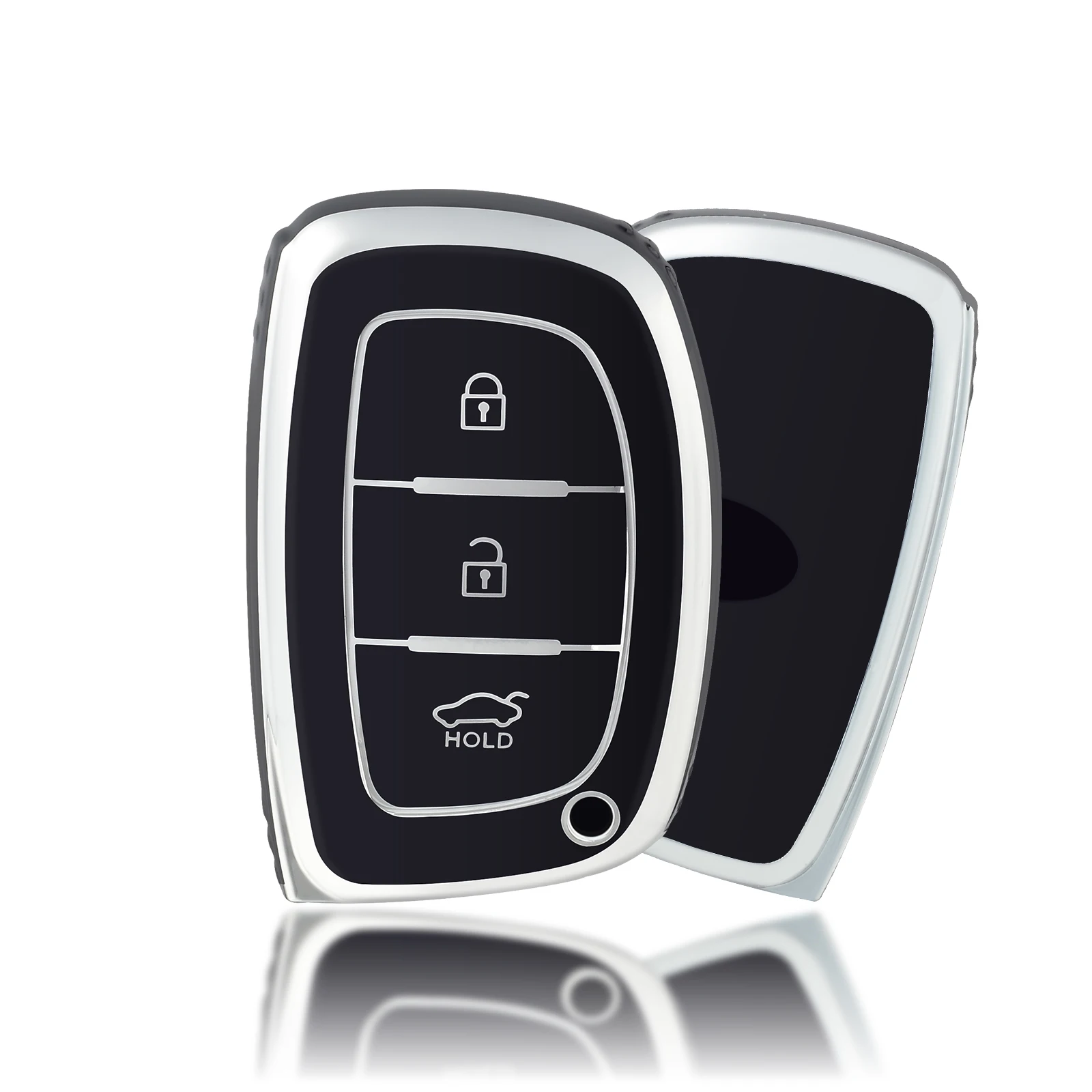 Funda Protectora de TPU para Llave de Auto Compatible con Hyundai ix35, ix25, Elantra, Yuena, Shengda, Langdong, Lingdong para Hombre y Mujer