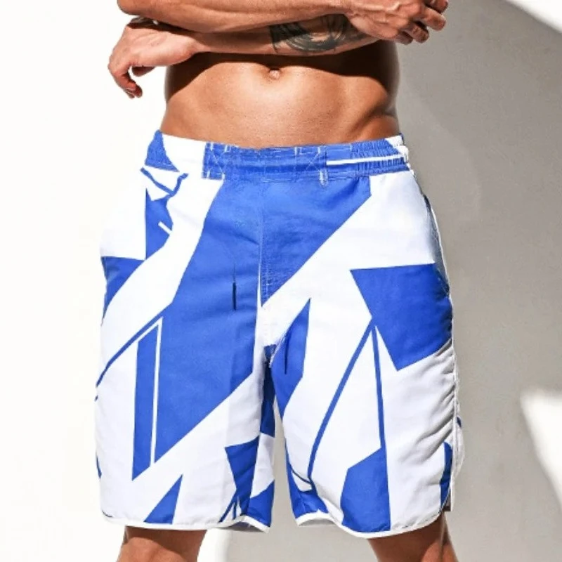 Desmiit longo praia calções de natação dos homens prancha de surf curto tronco maiô varas secagem rápida esporte maiô casual casa shorts